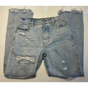 We the Free Distressed Mid-Rise Jeans - Woman 26